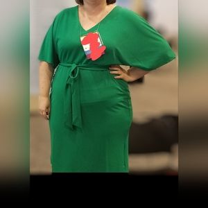 Green midi dress from eloquii size 22